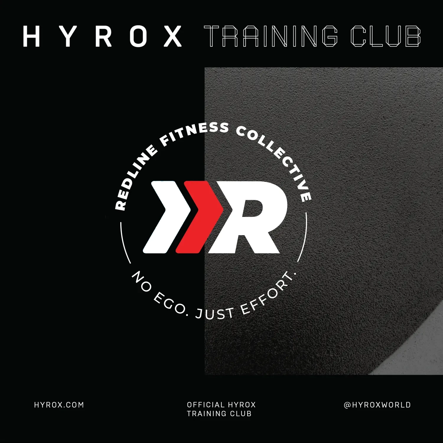 Official HYROX Training Club badge: HYROX training for Des Moines and Waukee at Redline